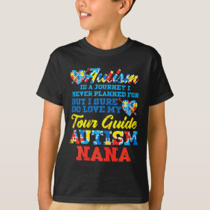 T-shirt Guide de voyage non planifié pour l'autisme Nana g