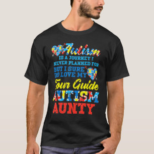 T-shirt Guide de voyage non planifié pour l'autisme Tante