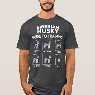 T-shirt Guide d'entraînement de l'husky de Sibérie 