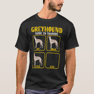 T-shirt guide d'entraînement pour chien de whippet greyhou