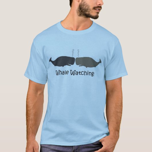 T-shirt Guide d'excursion pour l'observation des baleines (Devant)