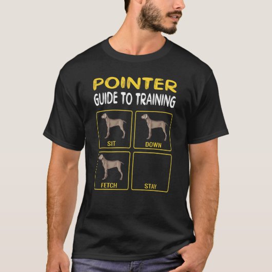 T-shirt Guide du Pointer pour l'entraînement à l'obéissanc (Devant)