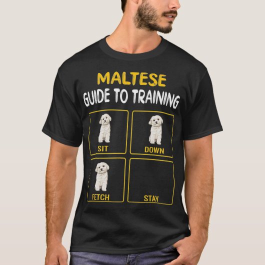 T-shirt Guide Maltais D'Entraînement Obedience Chien (Devant)