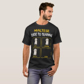 T-shirt Guide Maltais D'Entraînement Obedience Chien (Devant entier)