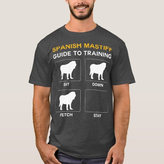 T-shirt Guide Mastiff Espagnol D'Entraînement Obedience Ch (Devant)