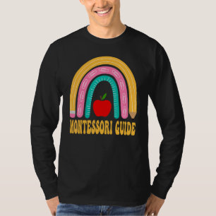 T-shirt Guide Montessori Crayon Arc-en-Ciel Rentrée Scolai