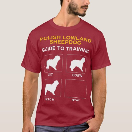 T-shirt Guide Polonais De Chien De Pays Bas Pour L'Entraîn (Devant)