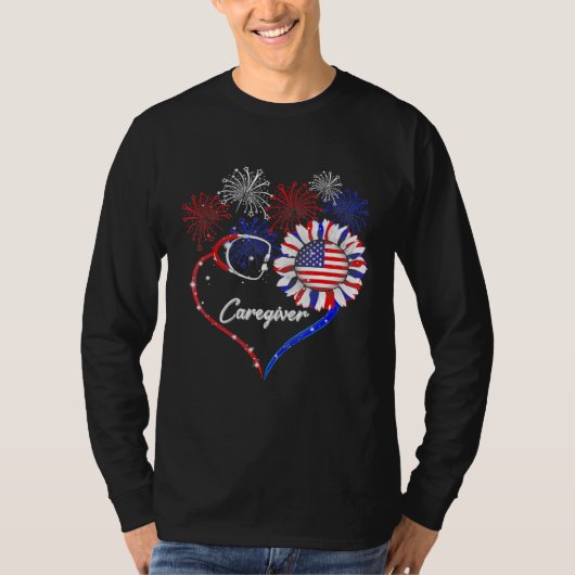 T-shirt Guide professionnel Stethoscope Firework Sunflower (Devant)