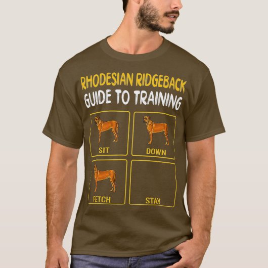 T-shirt Guide Rhodesian Ridgeback Pour L'Entraînement Du C (Devant)