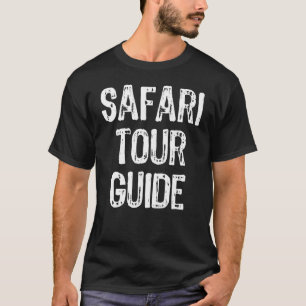 T-shirt Guide Safari Tour Costume Halloween Lazy Easy