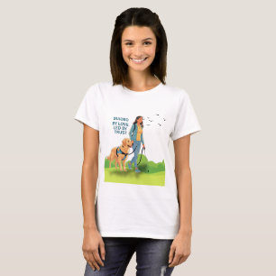 T-shirt Guidée par Love - Guide Chien Conception de suppor