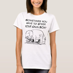 T-shirt Guidez votre propre citation de bateau avec un él