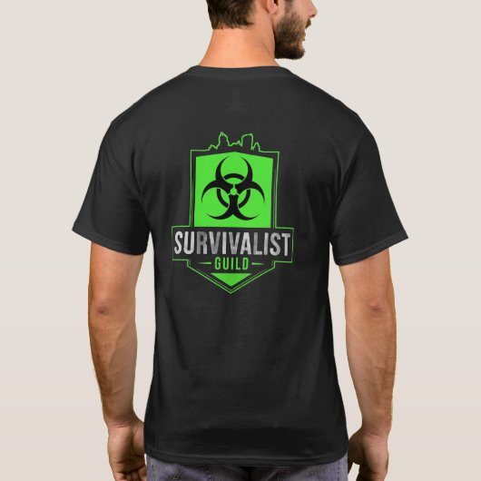 T-shirt Guilde Survivaliste (BioGreen) (Dos)