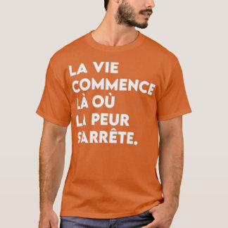 T-shirt Guillemets motivants en français