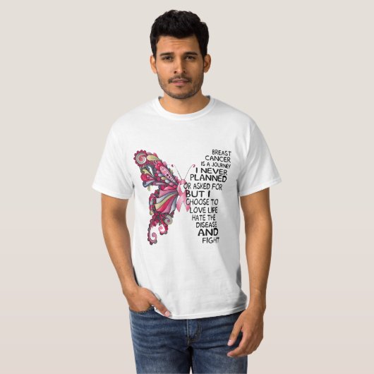 T-shirt Guillemets papillon en verre (Devant entier)