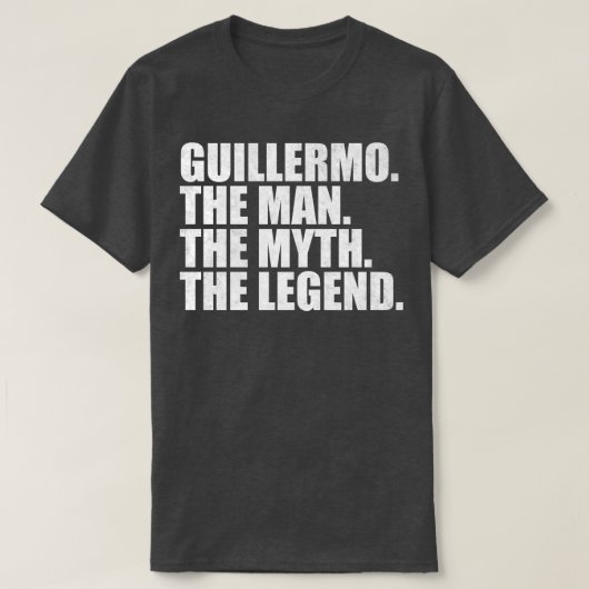 T-shirt Guillermo Guillermo Nom Guillermo prénom (Design devant)