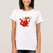 T-shirt Guimauve grillant le dragon (Devant)