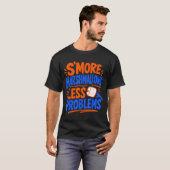 T-shirt Guimauve s'mores de feu de camp (Devant entier)