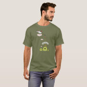 T-shirt Guimauves de licorne (Devant entier)