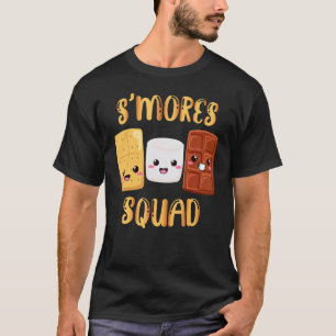 T-shirt Guimauves S'mores Équipe S'mores Camping Feu de c