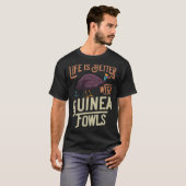 T-shirt Guinea Fowl  Chicken Hen Farmer (Devant entier)
