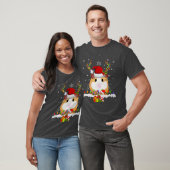 T-shirt Guinea Pig Christmas Reindeer Christmas Lights (Unisexe)
