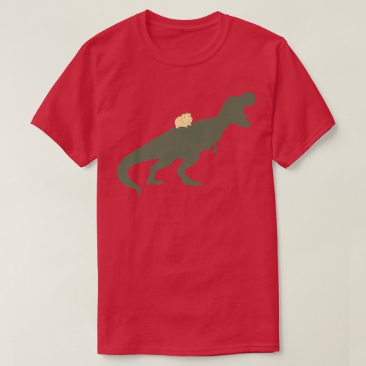 T-shirt Guinea Pig Dinosaur T-Rex Guinea Pig Premium  (Design devant)