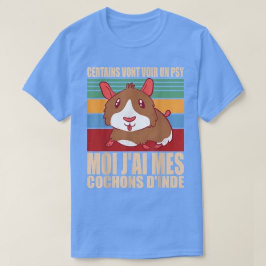 T-shirt Guinea Pig Favourite Animal  (Design devant)