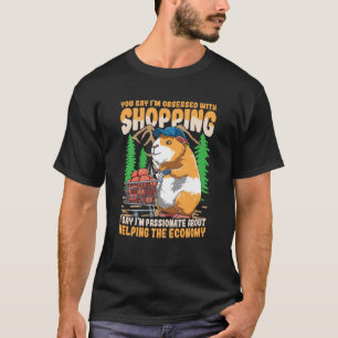 T-SHIRT GUINEA PIG FOOD SHOPPING CART