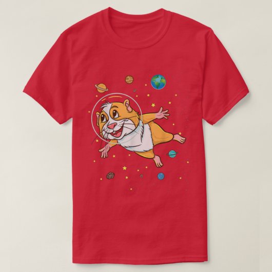 T-shirt Guinea Pig In Space Guinea Pig Lover  (Design devant)