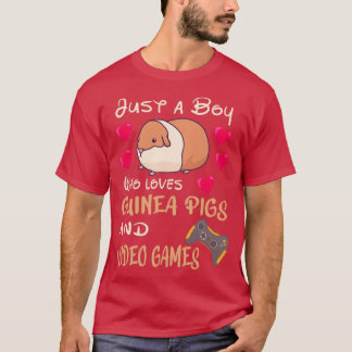 T-shirt GUINEA PIG Love Guinea Pigs and Video Games (2)