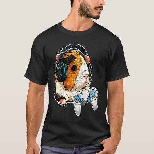 T-shirt Guinea Pig Mom Dad Piggy Chew Cage 7 (Devant)