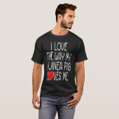 T-shirt Guinea Pig  Saying  Valentine's Day (Devant entier)