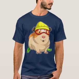 T-shirt Guinea Pig Skier Ski 