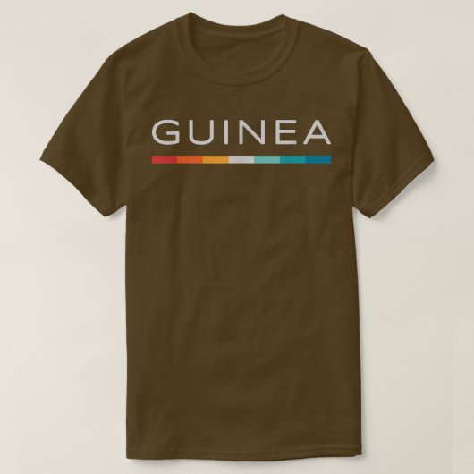 T-shirt Guinea Retro Design  (Design devant)