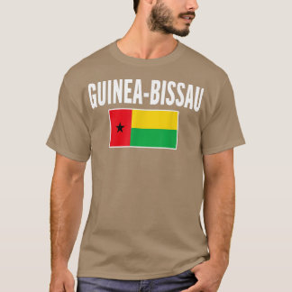 T-shirt Guinée Bissau Bissauan Tee Drapeau souvenir cadeau