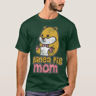 T-shirt Guinée Cochon Maman Kawaii Vintage