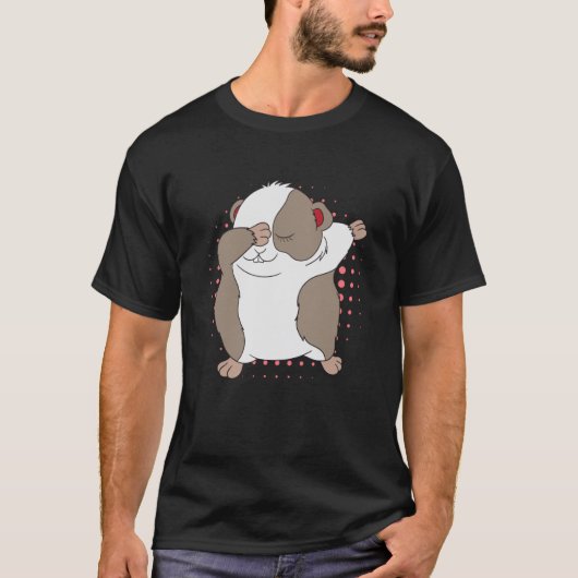 T-shirt Guinée Cochon mignon Dabbing Furie Petit animal Gu (Devant)