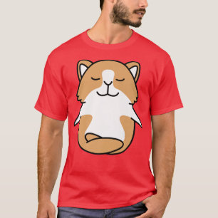 T-shirt Guinée Cochon Yoga Funny Furry Animal Zen Meditate