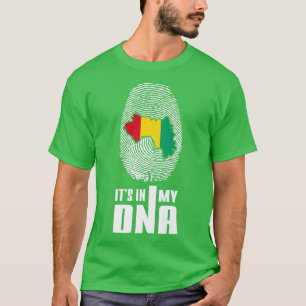 T-shirt Guinée Conakry It's In My DNA Love Guinée Flag Map