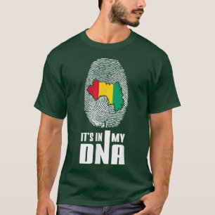 T-shirt Guinée Conakry It's In My DNA Love Guinée Flag Map