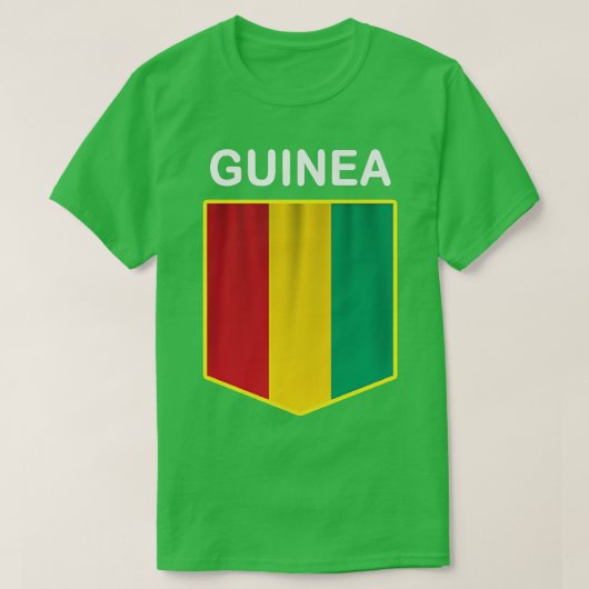 T-shirt Guinée Drapeau Emblème Guinéen Pride Ancestry Heri (Design devant)
