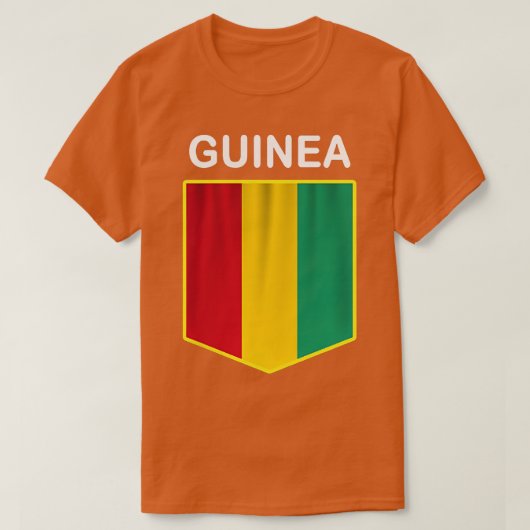 T-shirt Guinée Drapeau Emblème Guinéen Pride Ancestry Heri (Design devant)