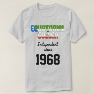 T-shirt Guinée équatoriale Fête de l'indépendance du drape