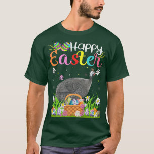 T-shirt Guinée Fowl Oiseau Lapin Chasse Oeuf Drôle Guinée