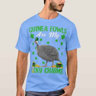 T-shirt Guinée Fowl sont mes charmes chanceux Guinée Fowl 