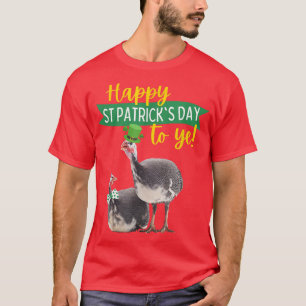 T-shirt Guinée Hen Fowl Volailles Drôle St Patrick's Day G