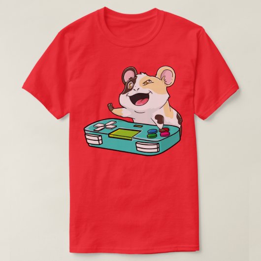 T-shirt Guinée Pig Gamepad Jeu Kawaii (Design devant)