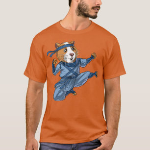 T-shirt Guinée Pig Karate Ninja Kung Fu Martial Arts amusa