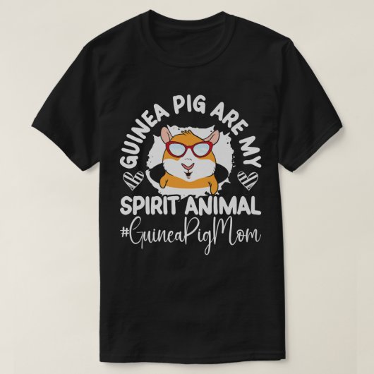 T-shirt Guinée Pig Mom Cute Cavy Premium 2256 (Design devant)